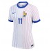 Camisa de Futebol França Ousmane Dembele #11 Equipamento Secundário Mulheres Europeu 2024 Manga Curta